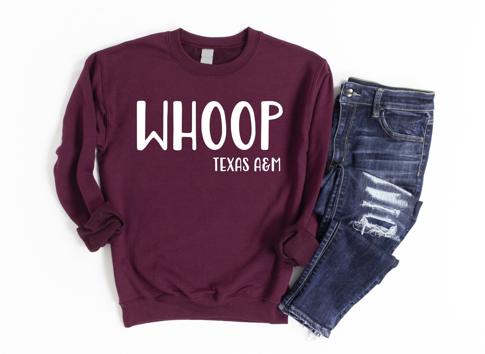Whoop Texas A&M Aggies Sweatshirt Game Day Shirt Aggie Etsy