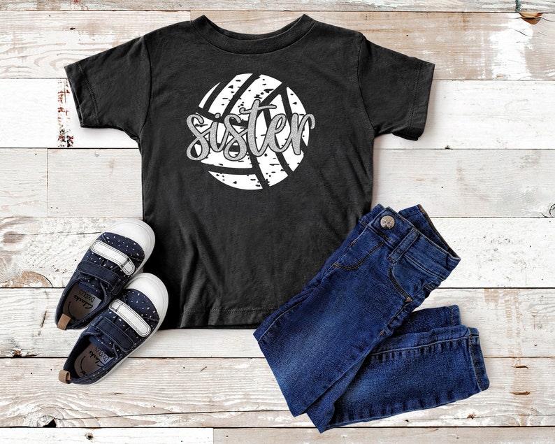 Volleyball Sister Shirt Volleyball Sister Graphic Tee Etsy