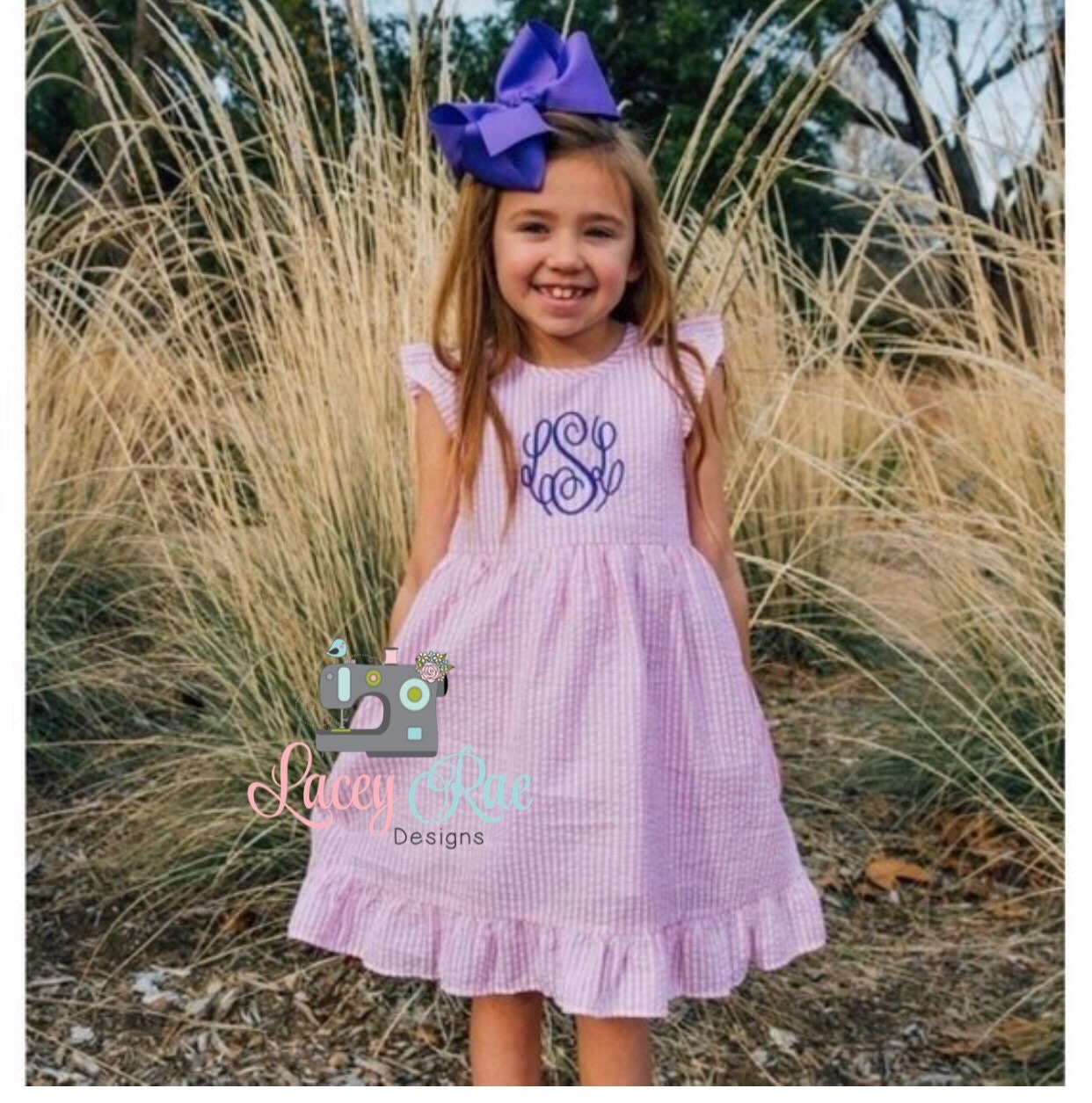 monogrammed easter dress