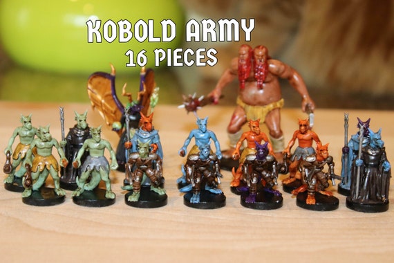 Resin Printed Hand Painted Kobold Miniatures for TTRPG D&D Pathfinder 