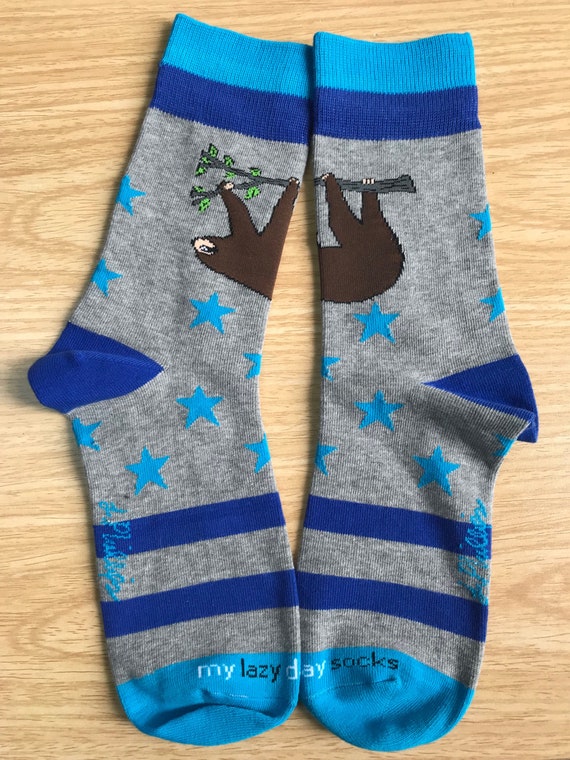 Lazy Day Sloth Socks for Women | Etsy