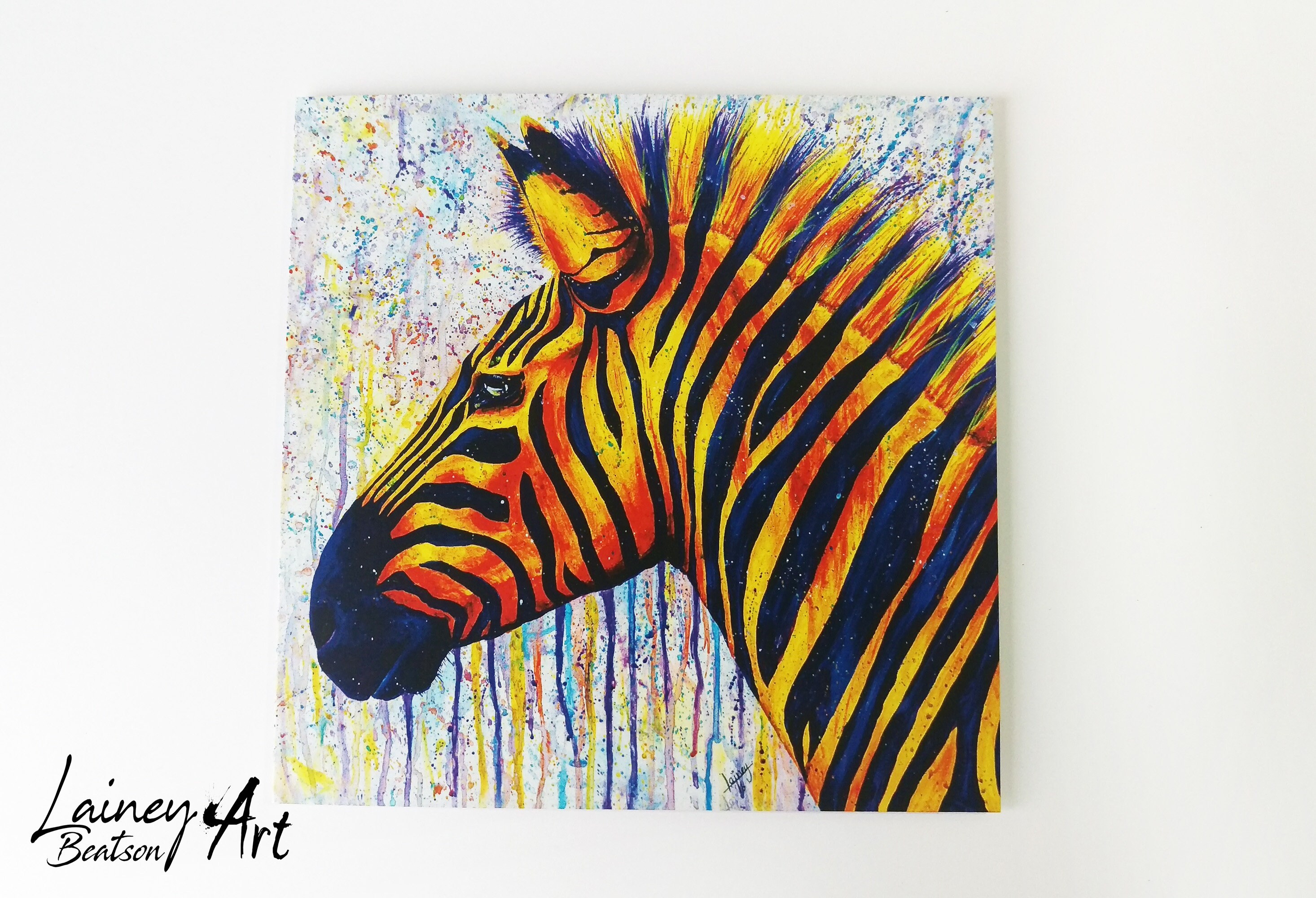Zebra Card Card Zebra Card Zebra Greetings Card Zebra Gift Etsy