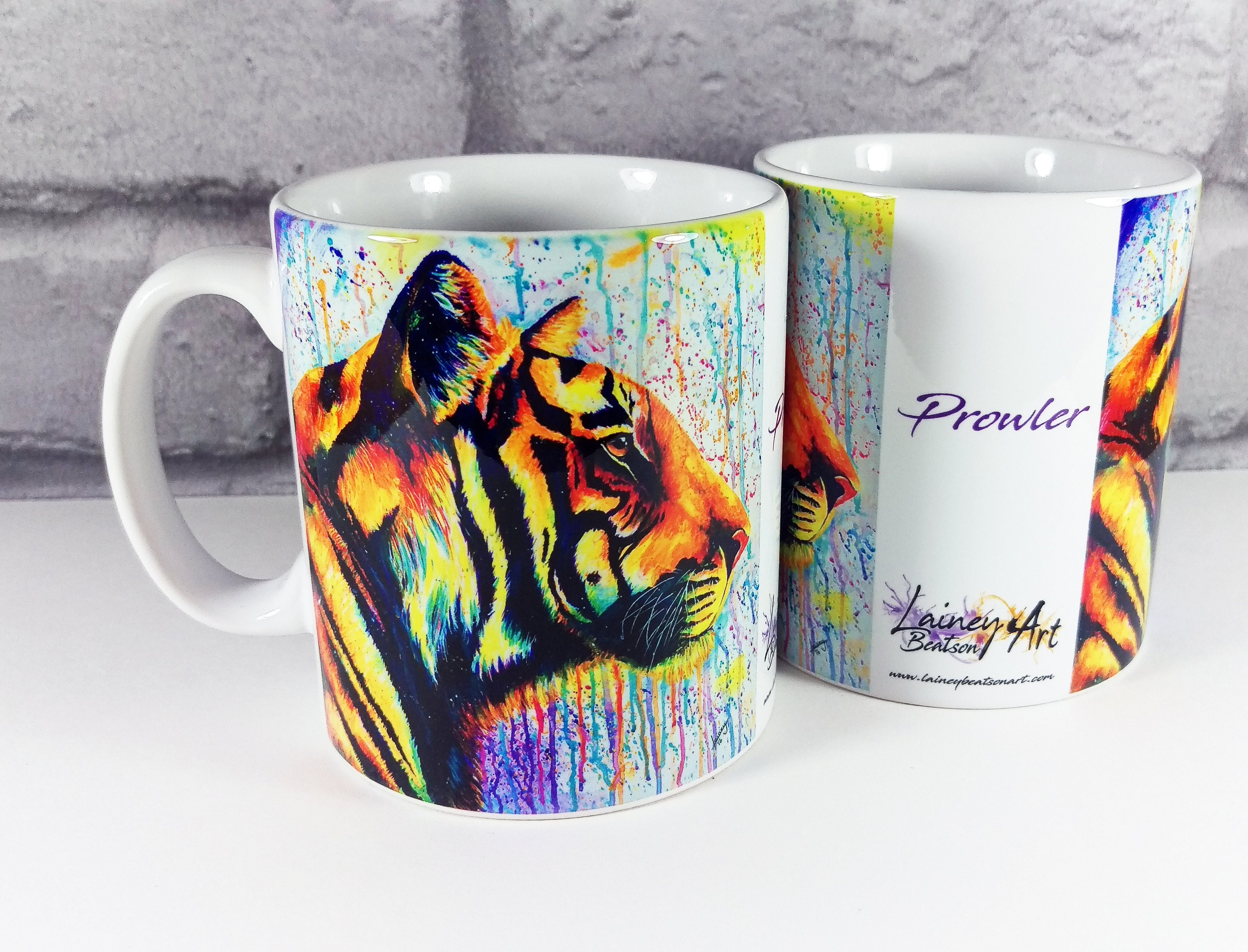 Tiger Mug Tiger Drinkware Tiger Gift Tiger Christmas Gift Etsy