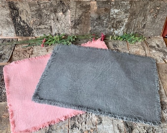 Wedding and event placemats, party table mats, pine and grey