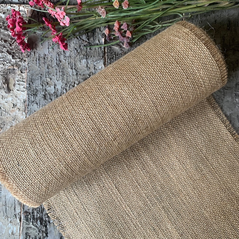 Hessian Table Runner 20cm, 25cm, 30cm Width Any Length image 2