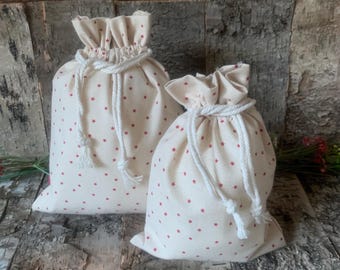 Drawstring bag with star design, choose your size