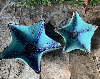 Sea themed, beach, star shaped snack/trinket dish