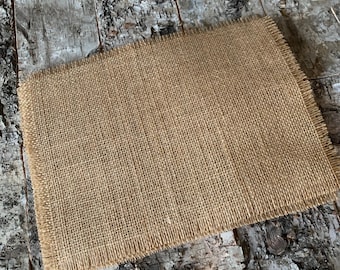 Gold glitter Hessian Table Mats, Wedding table runner, Natural table runner, rustic table runner.  PACK of 6