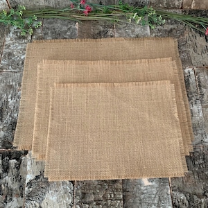 Hessian, Jute table mats, placemats, table setting, party, wedding, choose your size