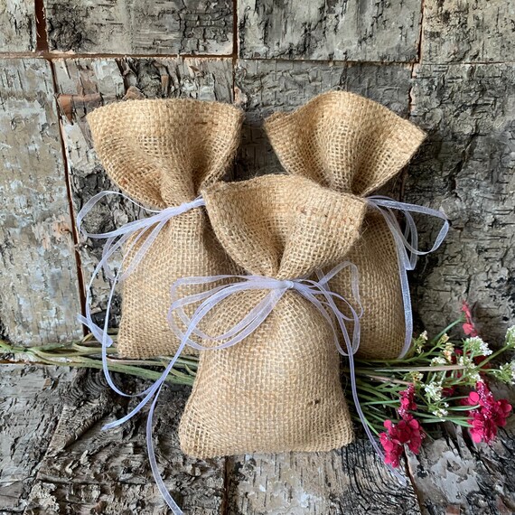 Hessian Favor Bag Small Gift Bags Etsy UK