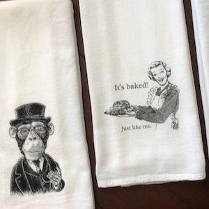 Stylish Raven Tea Towel, and he&#39;s outfitted in a Victorian Suit and Hat—Gorgeous Organic Cotton Tea Towels silkscreened in the US