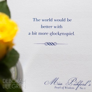 Quirky Card for Quirky Friends—Glockenspiels DO make the world a better place—made in Hudson Valley, NY studio Free US Shipping available