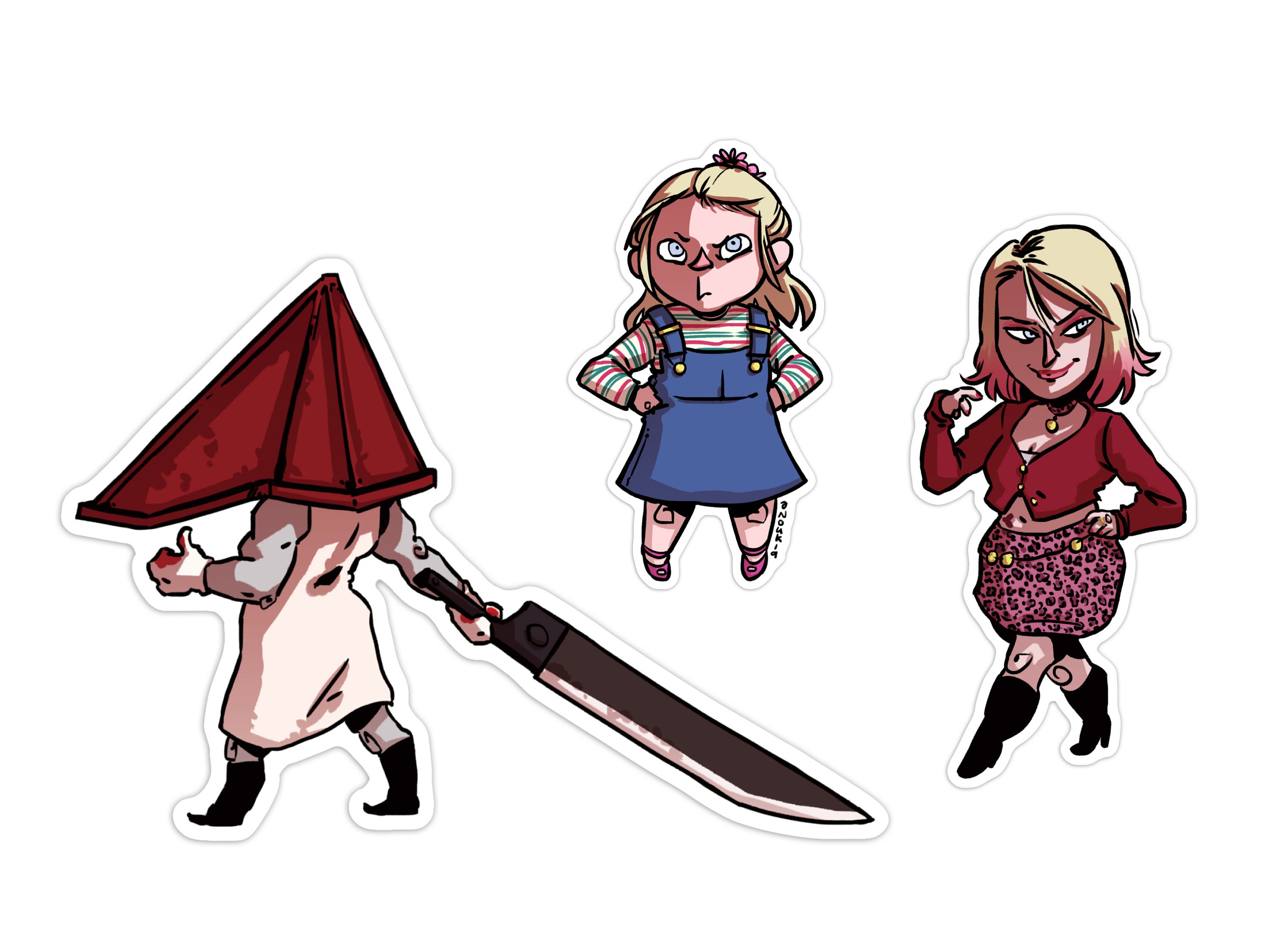 Chibi Pyramid Head Sticker for Sale by SquishyTentacle