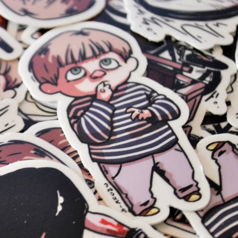 Silent Hill 4: the Room Spooky cute Walter Sulivan vinyl stickers pack image 9