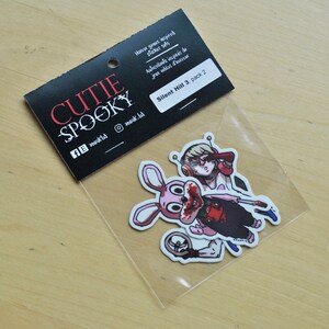 Silent Hill 3 Spooky cute Robbie the Rabbit vinyl stickers pack image 5