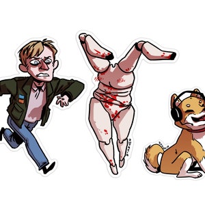 Silent Hill 2 | Spooky cute James Sunderland vinyl stickers pack