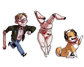 Silent Hill 2 | Spooky cute James Sunderland vinyl stickers pack