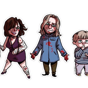 Silent Hill 4: the Room Spooky cute Walter Sulivan vinyl stickers pack image 1