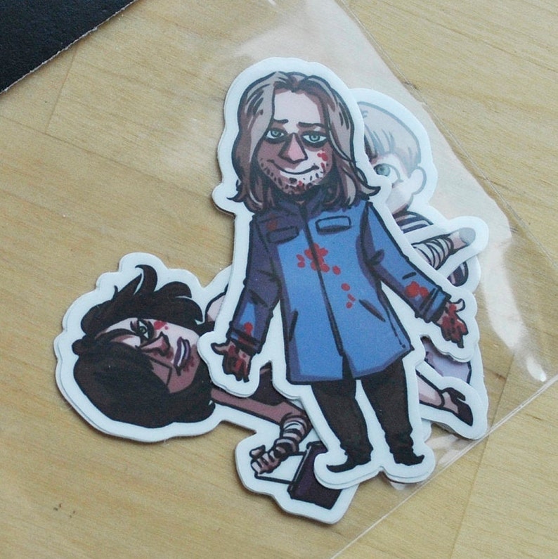 Silent Hill 4: the Room Spooky cute Walter Sulivan vinyl stickers pack image 6