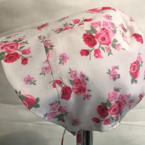 Floral Baby Sun Hat Vintage Look Baby Bonnet Handmade Choice of Fabric Made to Order