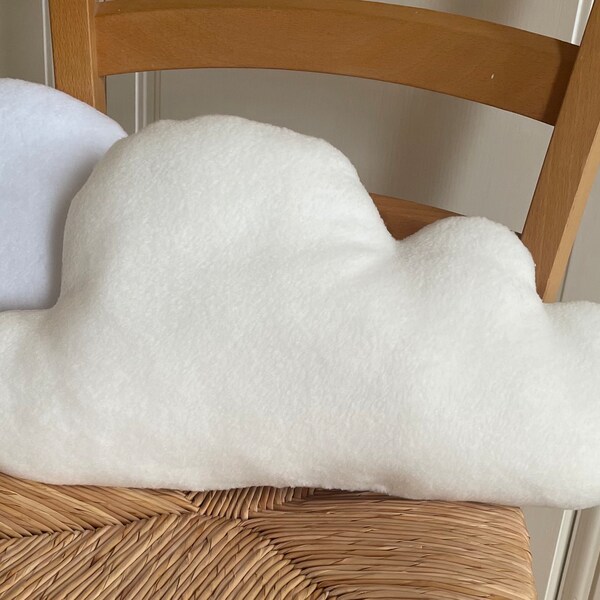 White Cream or Beige Cloud Cushion Super Soft Fleece for Neutral Nursery or Kids Bedroom