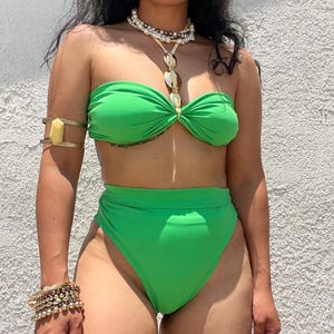 Halter bikini, 2 piece set, bikini, summer bikini, beachwear,  swimwear, festival set, costume, vacation outfits, hight cut bottoms, gift