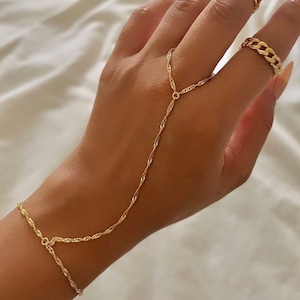 18K gold hand chain | syngapore hand chain | dainty hand chain | minimalist hand chain | waterproof