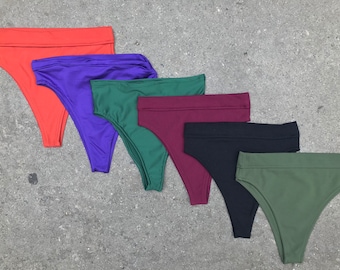 High cut bottom, bikini, beachwear, swimwear, costumes, festival bikini, rave bottoms, vacation bottoms, summer bottoms, dance wear bottoms