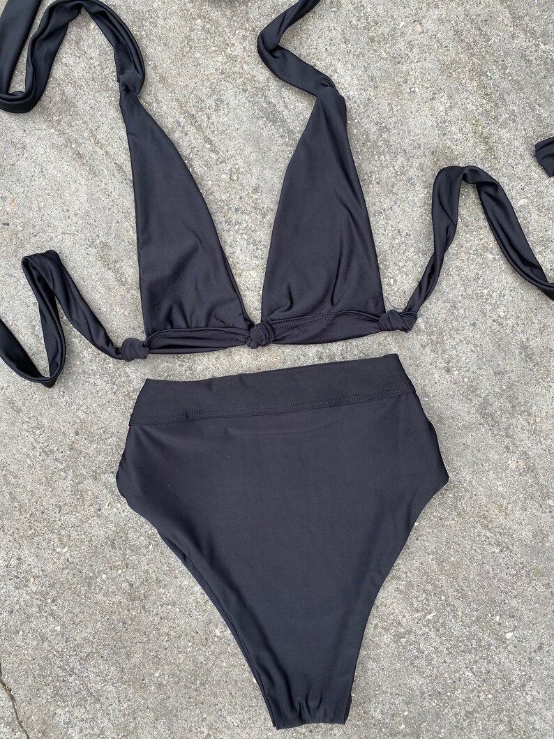 2 piece bikini set, bikini, beachwear, swimwear, festival bikini, micro mini top, bra top, summer bikini, vacation outfit, show outfit, gift image 2