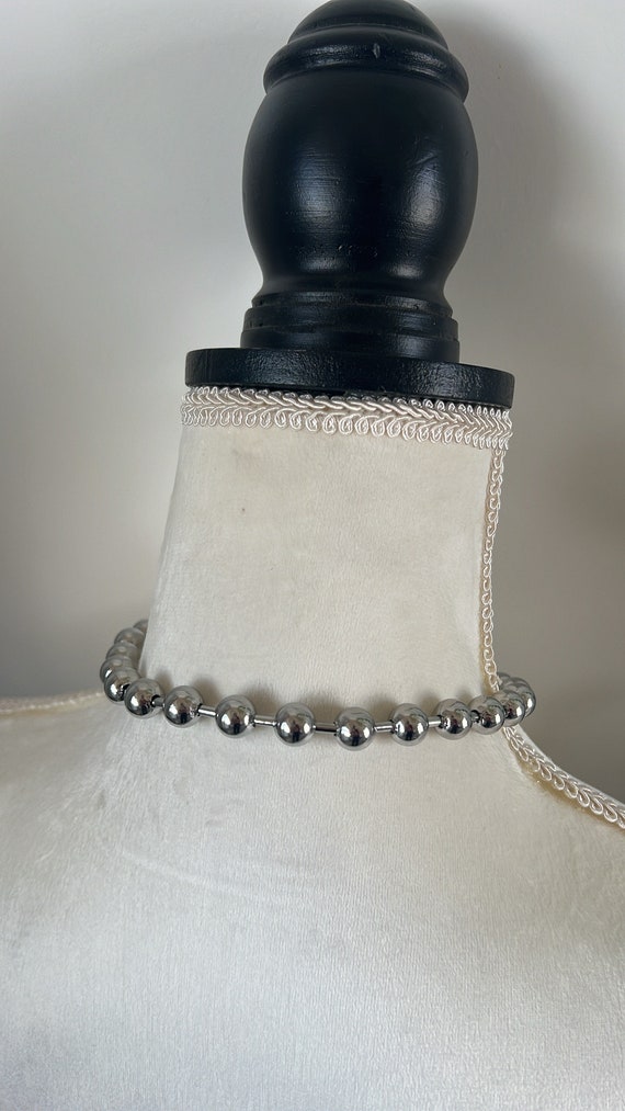 美品ANTIDOTEBUYERS CLUB Classic BallChain Round Diamond Tennis Necklace in 18k Gold Vermeil on