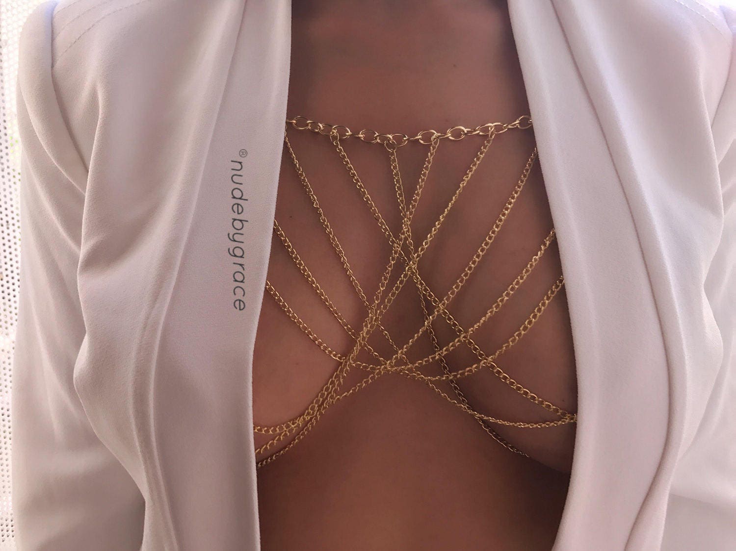 Chain Bralette - Etsy Chain Bralette - Etsy