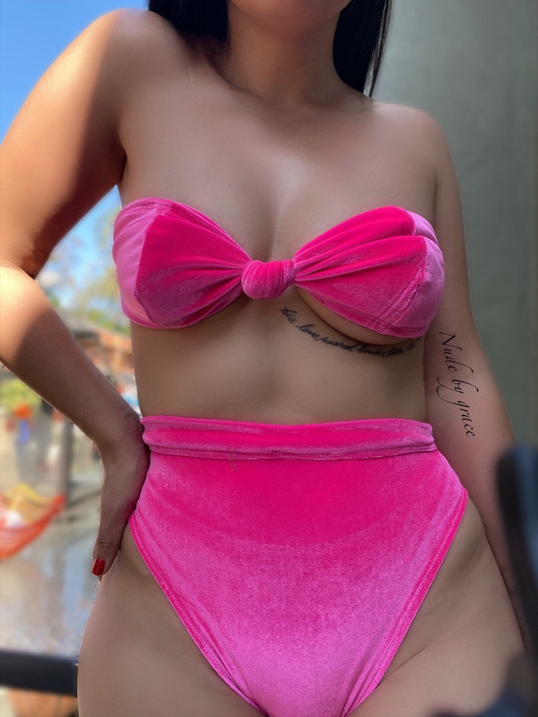 2 Piece Velvet Set Sexy Bikini Costume Festival Velvet Etsy