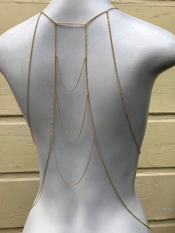 Evil Eye Body Chain, Gold Body Chain, Silver Body Chain, Bikini Jewelry,  Body Harness, Boho Body Chain, Body Chain Jewelry Sexy Body Jewelry 