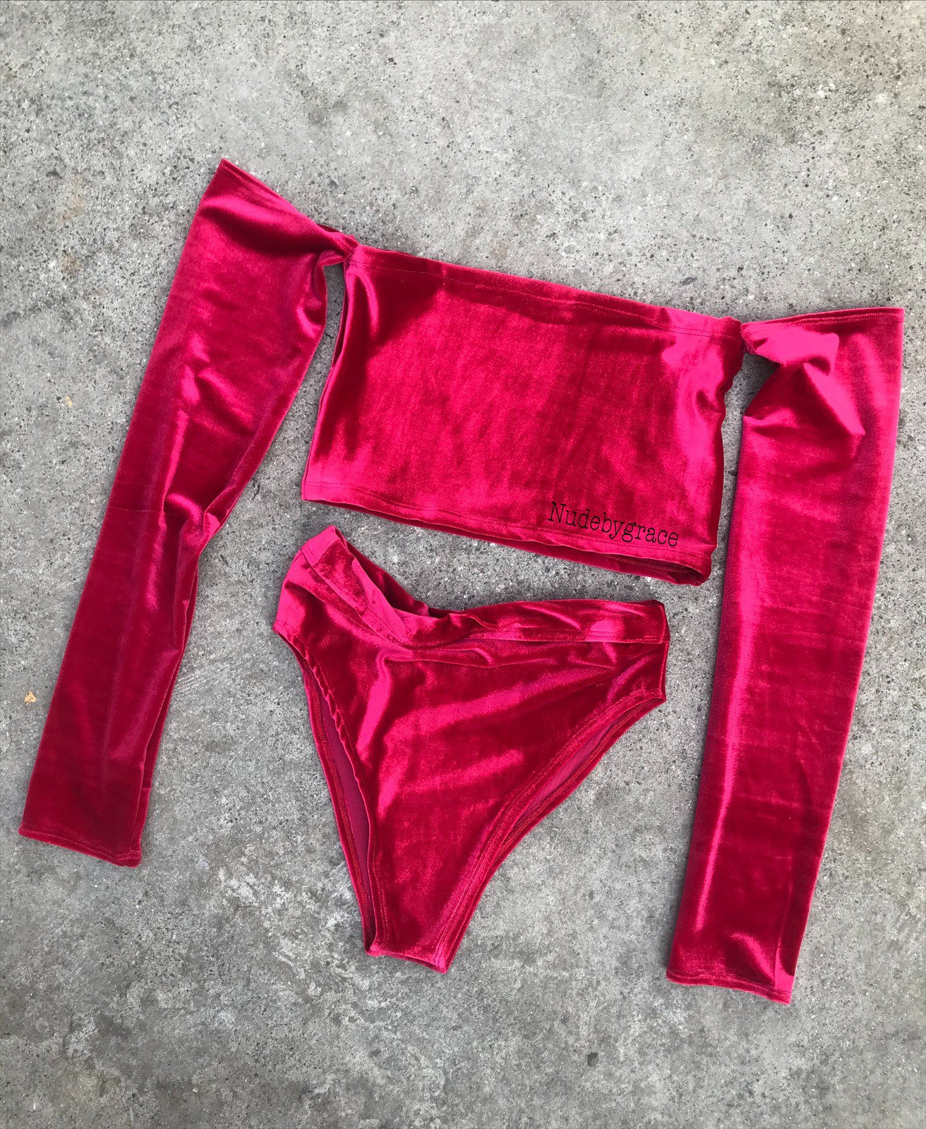 Catch this Wave Velvet Set