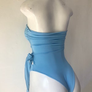 bikini, bikini, badkläder, festivalbikini, bodysuit, högt skuren bikini, axelbandslös bikini, strandkläder, present, tävlingskostym, sommar bild 5