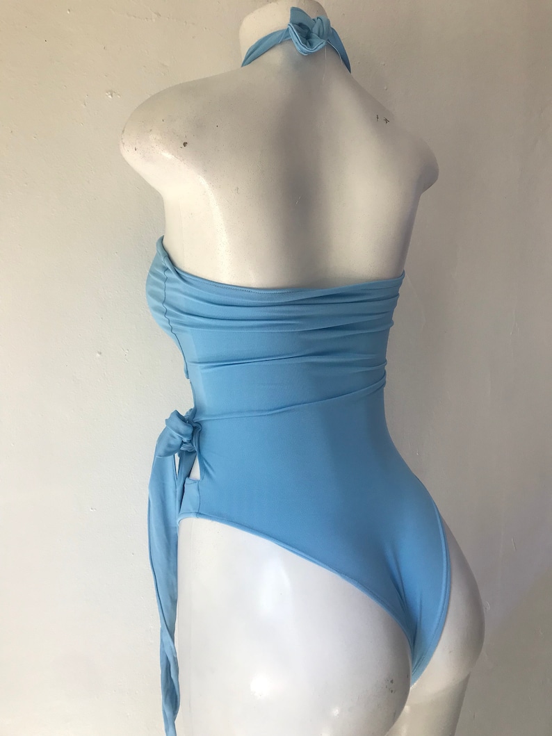bikini, bikini, badkläder, festivalbikini, bodysuit, högt skuren bikini, axelbandslös bikini, strandkläder, present, tävlingskostym, sommar bild 5