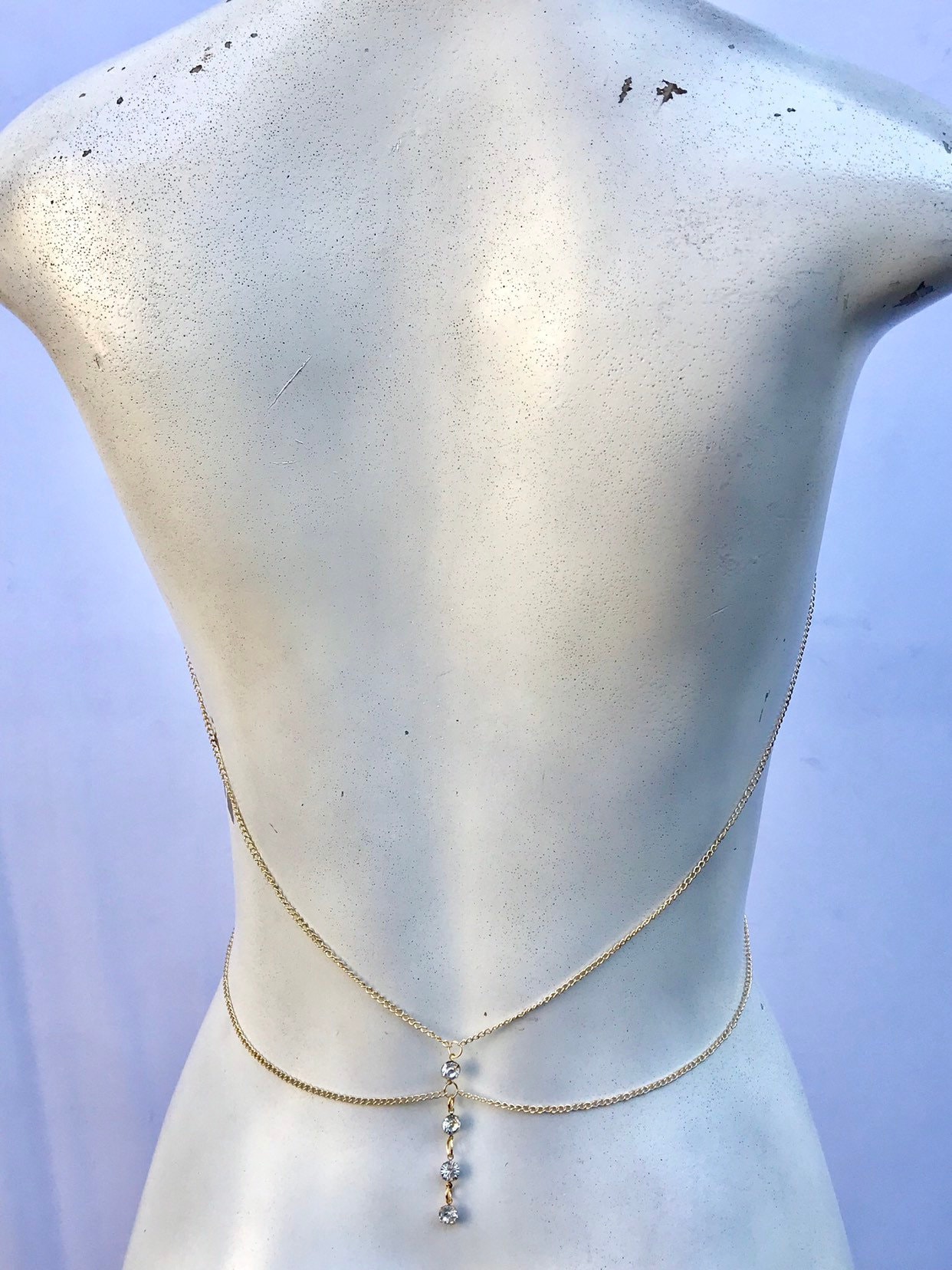 Back Body Chain, Jewelry, Bikini Body Jewelry, Back Drop Jewelry ...