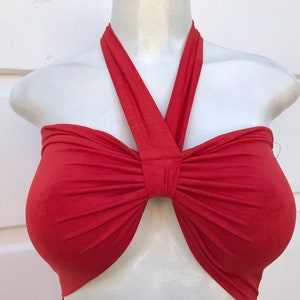 Ruched Halter top, rib top, bandeau top, strapless top, beachwear, woman clothing, crop top, festival top, tube top, bikini top