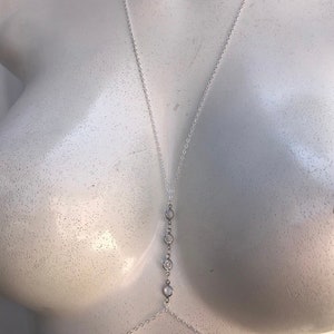 crystal Body chain, layering body chain, bikini body jewelry, festival body chain, cosplay body chain, costume body chain, sexy body chain image 5