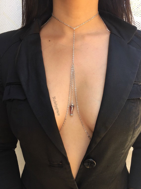 Body Chain, Bralette Jewelry, Bikini Body Jewelry, Bralette, Layered Body  Necklace, Festival Jewelry, Bralette Chain, Gift, Sexy Body Chain 