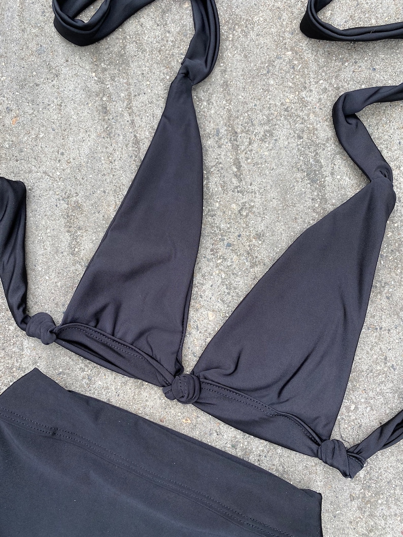 2 piece bikini set, bikini, beachwear, swimwear, festival bikini, micro mini top, bra top, summer bikini, vacation outfit, show outfit, gift image 4