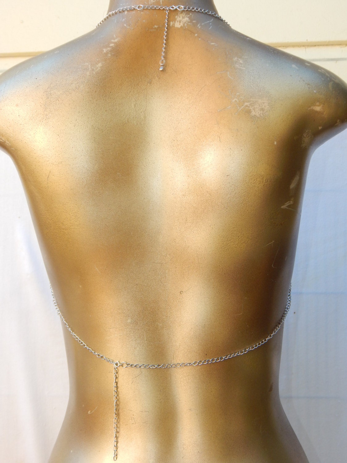 Clataly Sexy Bikini Bra Body Chain Gold Crystal Copper Bead Mesh Body Chain  Breast Chain Lingerie Necklace Accessories Nightclub Jewelry Adjustable