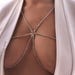 Body Chain, bralette chain, bikini body jewelry, bralette jewelry, cross body necklace, sexy body chain, harness bralette, festival jewelry 