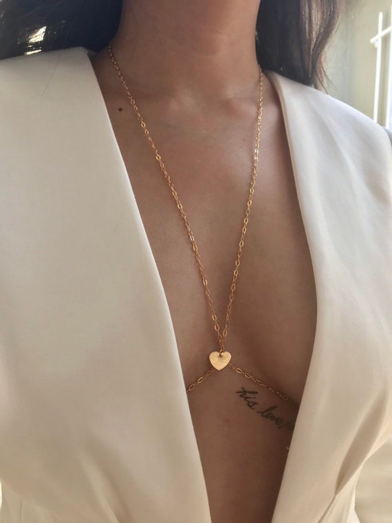 Heart Body Chain Body Jewelry Simple Body Chain Gift Festival