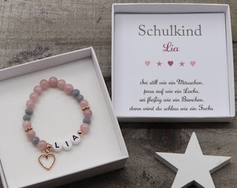 Geschenk Einschulung, Einschulungsgeschenk Mädchen, Geburtstagsgeschenk Armband