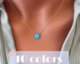 Star of David necklace women, Israeli jewelry, Israel necklace, Jewish star necklace, Jewish jewelry, Magen David necklace, Israel pendant