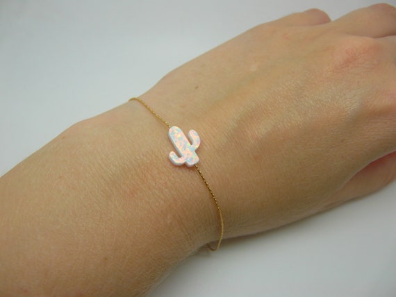 Kaktus Armband, Opal Kaktus Armband, Kaktus Schmuck, Pflanzenschmuck,  Kakteen Armband, Sukkulenten Armband, Wstenmode - Etsy.de