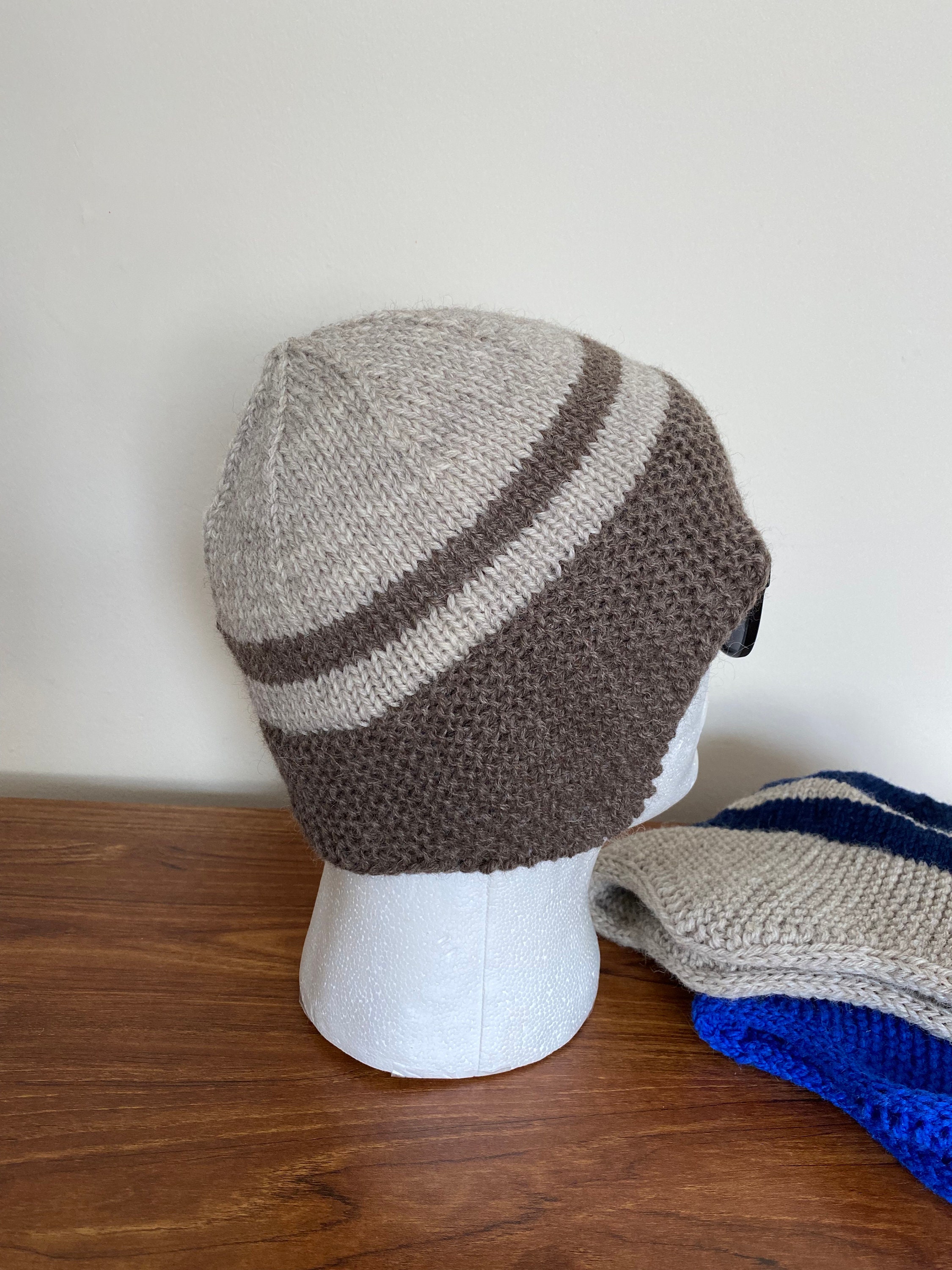 1898 Hat. Men's hat. Hand knit men's hat. Hand knit Etsy