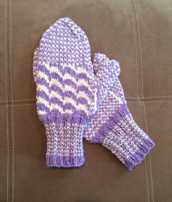 hand knit mittens