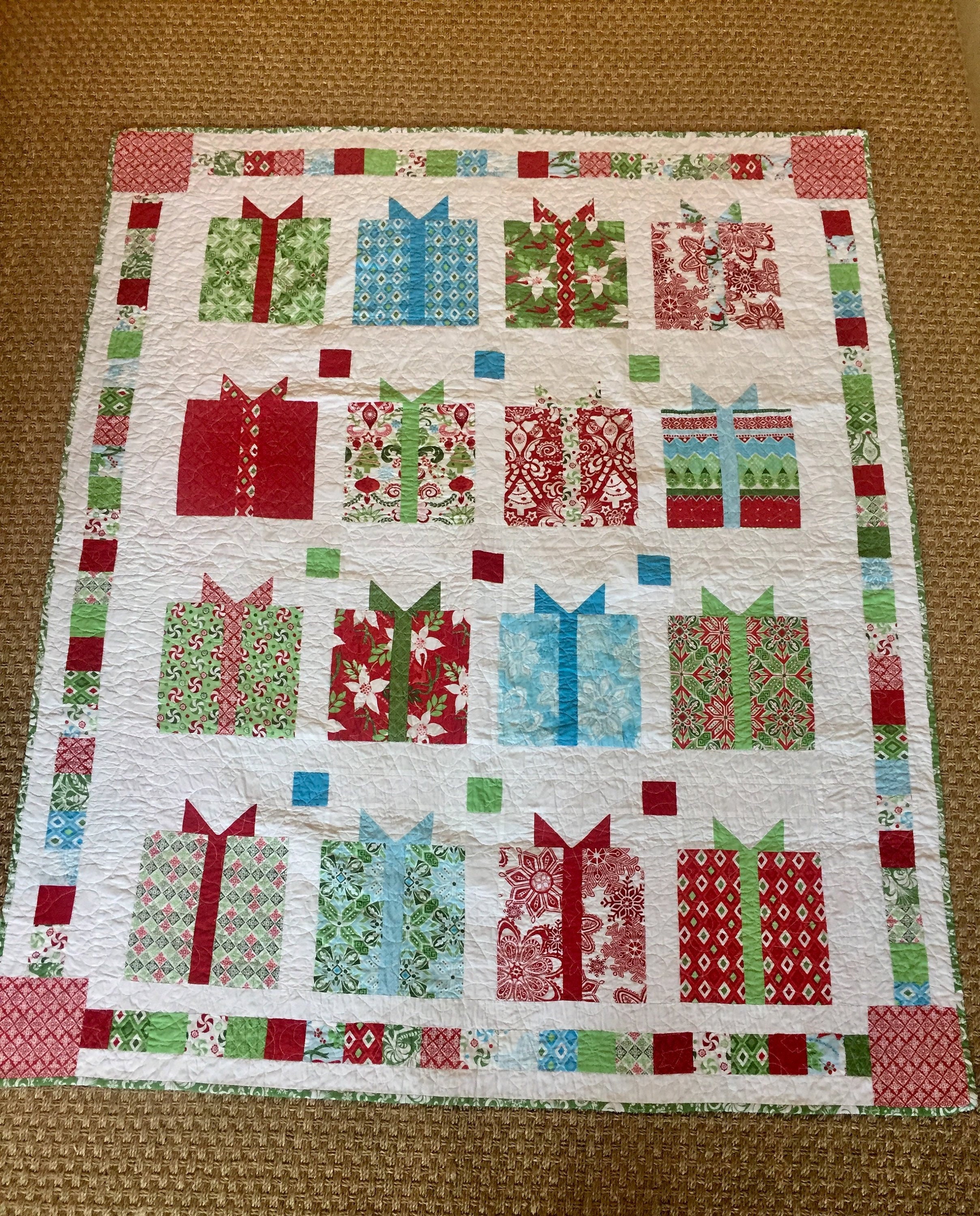Flurry by Kate Spain 'All Wrapped Up' CHRISTMAS quilt Etsy